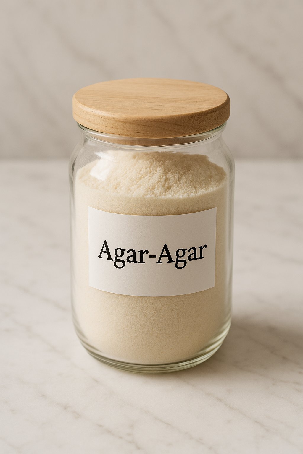 Agar-Agar Pulver in einer kleinen Schale