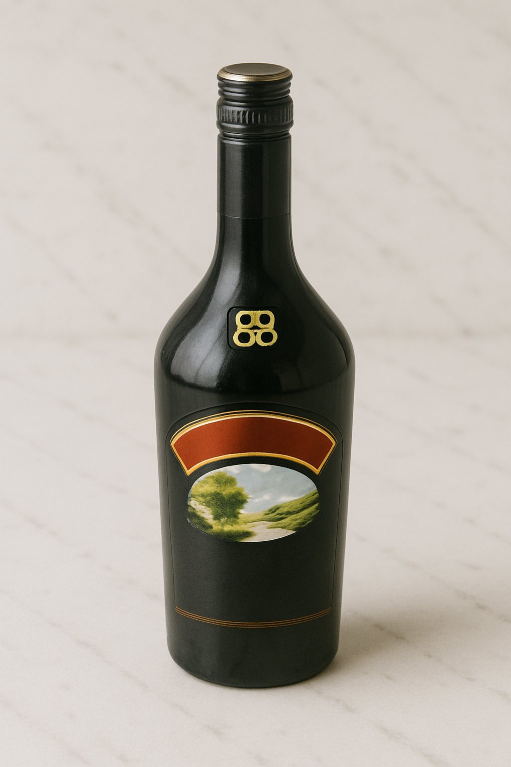 Glas mit Baileys Sahnelikör auf Eis