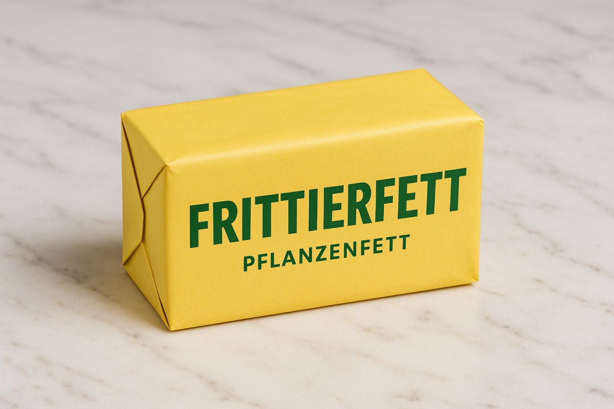 Biskin in fester Form als pflanzliches Frittierfett