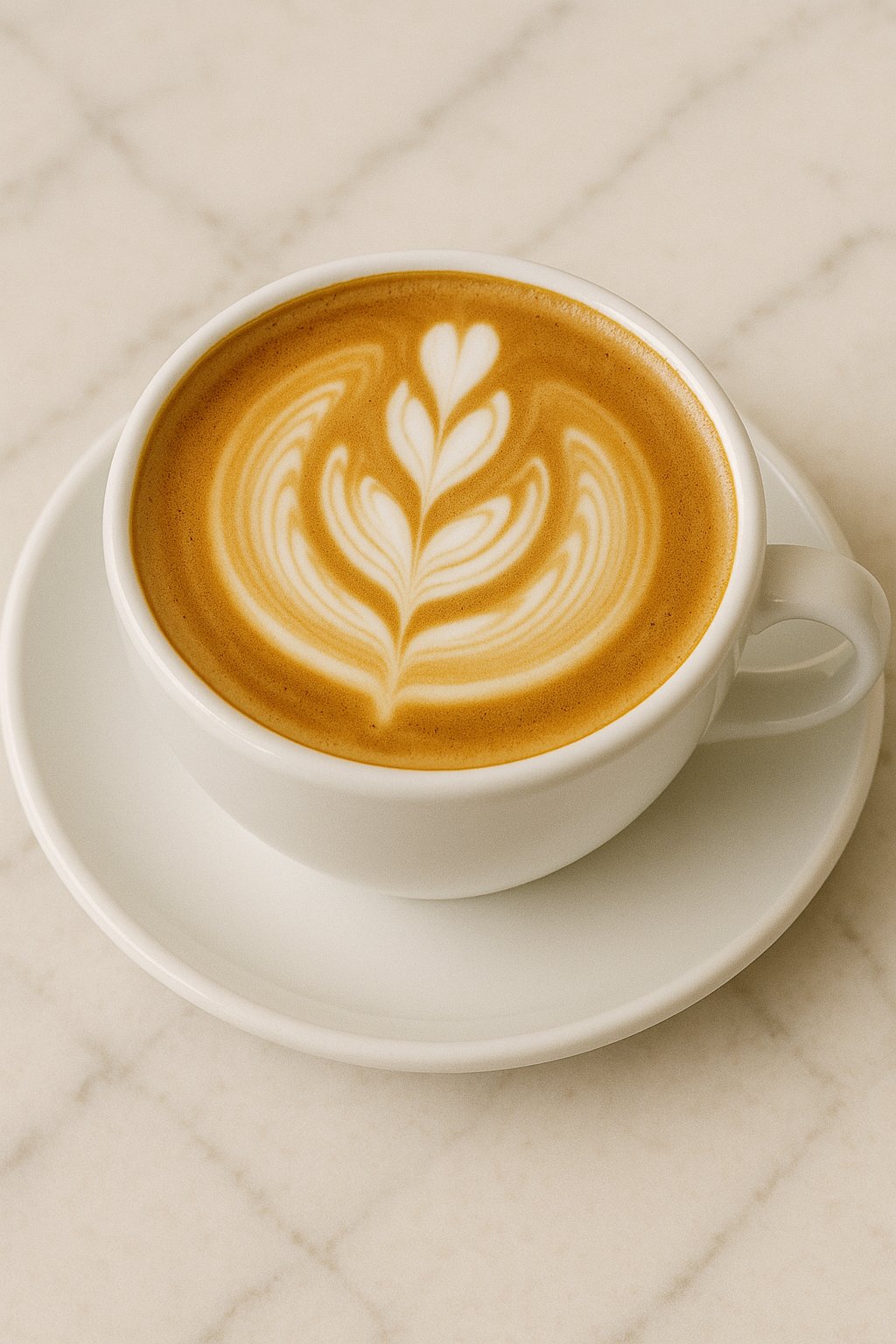 Tasse Cappuccino mit Milchschaum