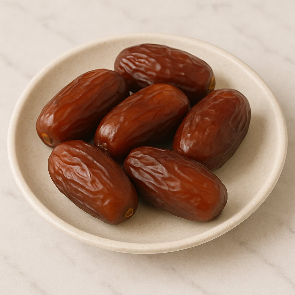 Getrocknete Datteln in Nahaufnahme