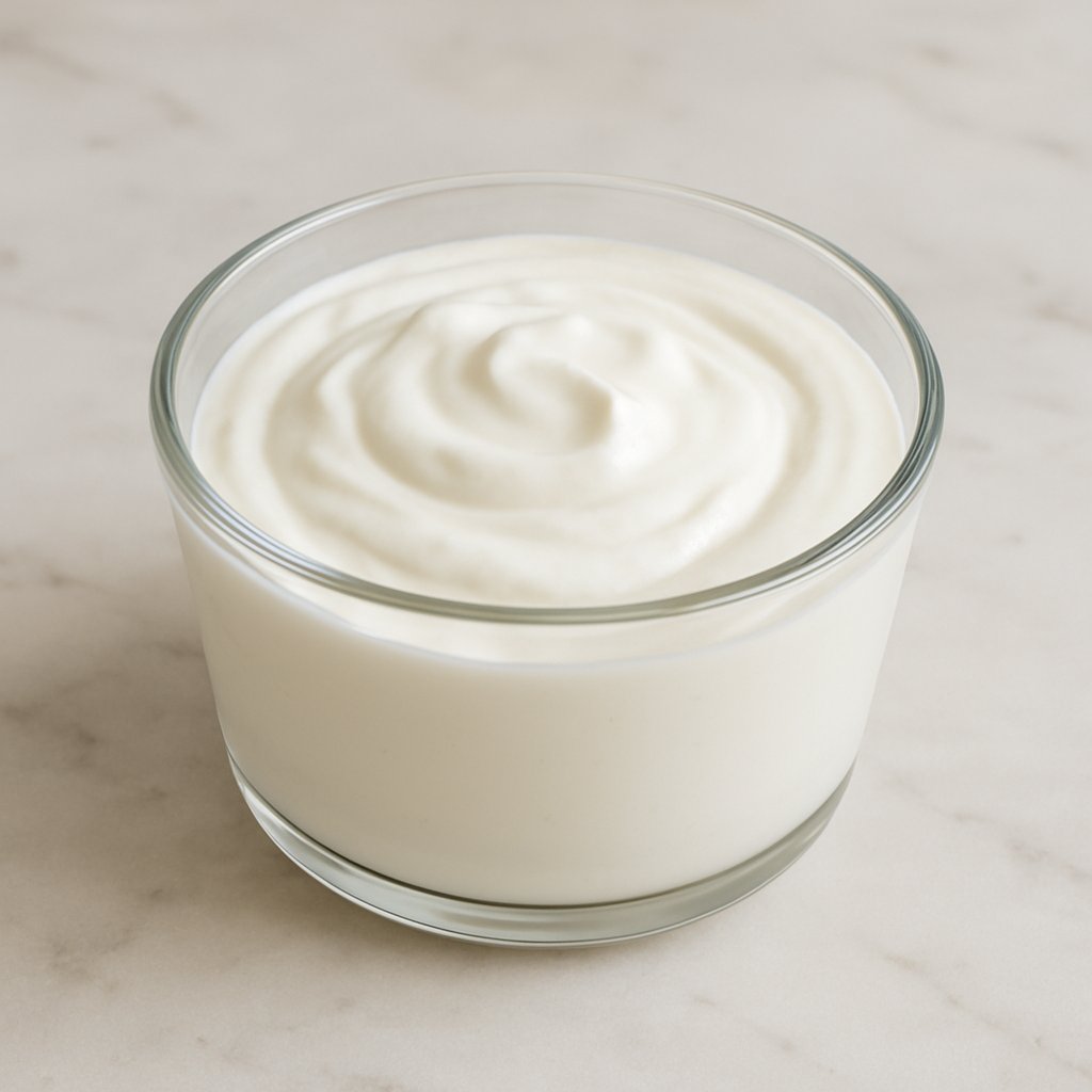 Eine Schale Dickmilch