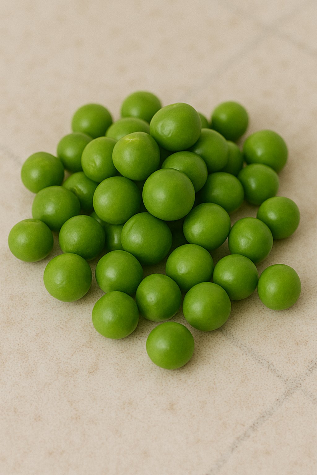 Frische grüne Erbsen