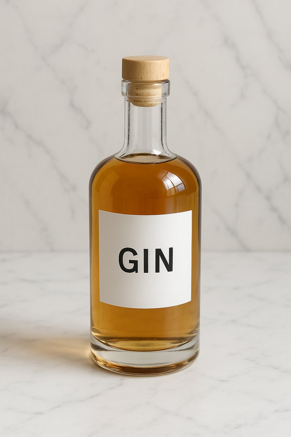 Klare Spirituose (Gin) in einem Glas