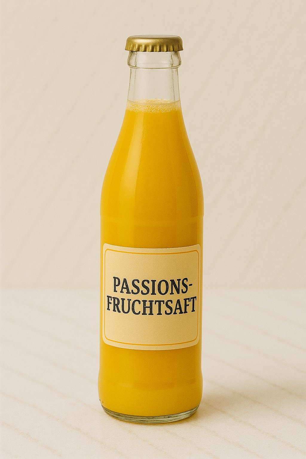 Glas mit Passionsfruchtsaft