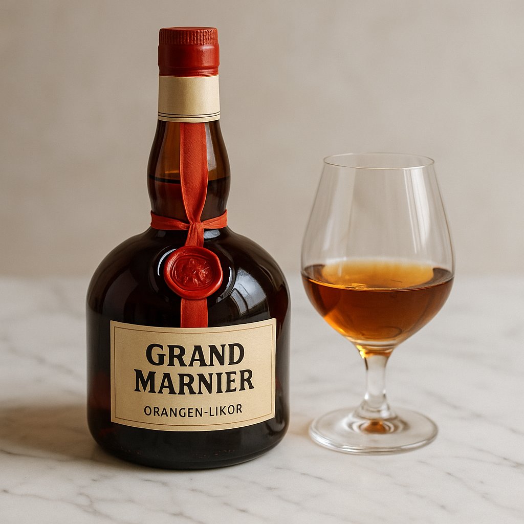 Flasche Grand Manier Orangenlikör