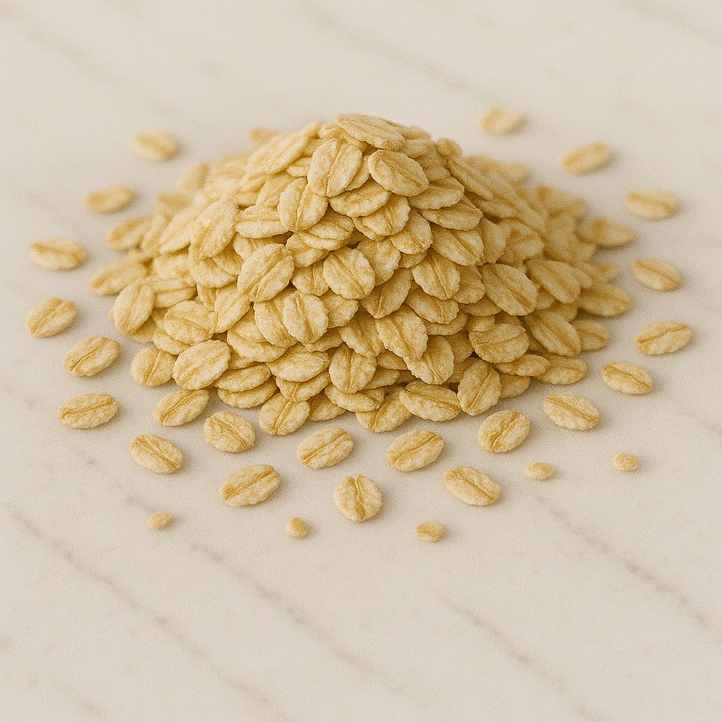 Eine Schüssel mit Haferflocken