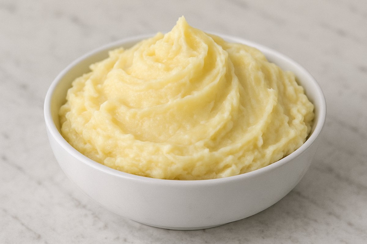 Schüssel mit cremigem Kartoffelpüree