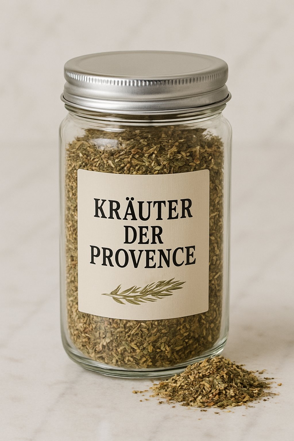 Getrocknete Kräuter der Provence in einer Schale