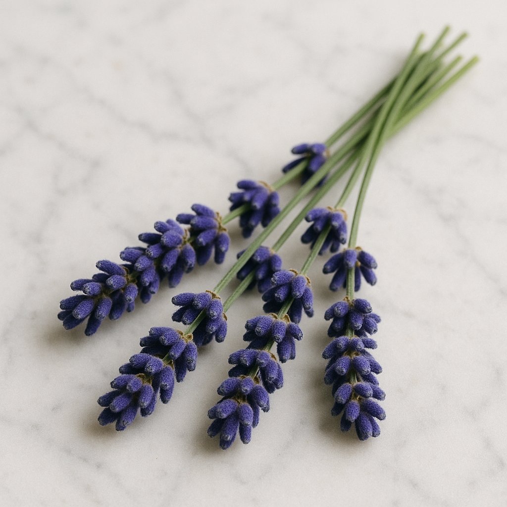 Trockene Lavendelblüten in einer Schale