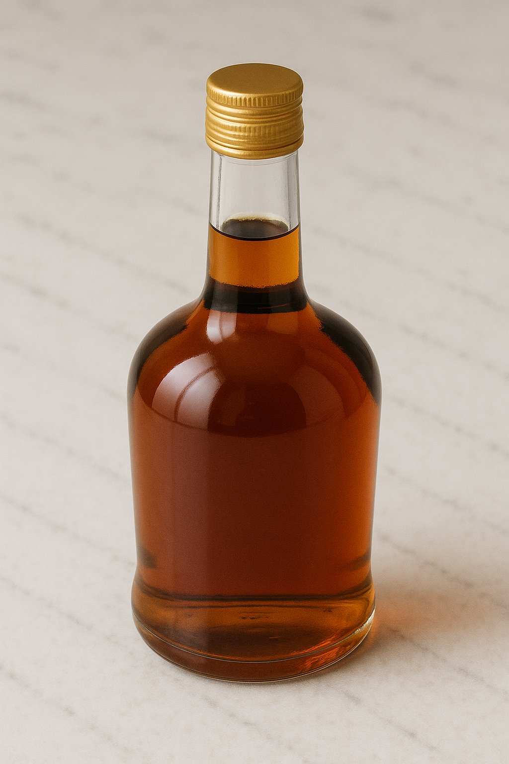 Glas mit buntem Likör auf einem Tisch