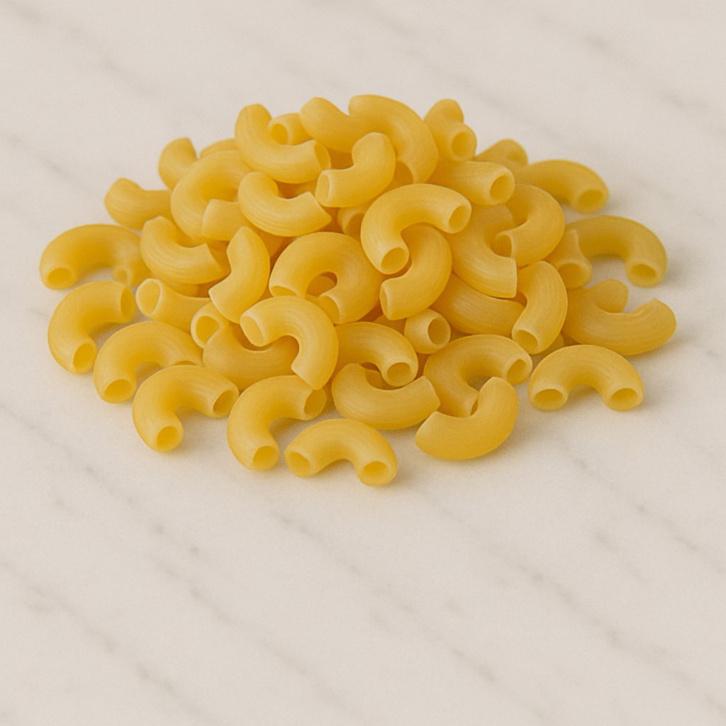 Rohe trockene Nudeln aus Hartweizengrieß