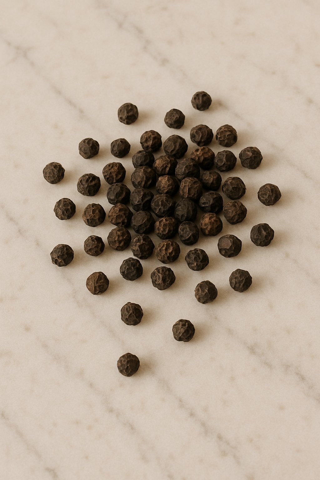 Ganze schwarze Pfefferkörner