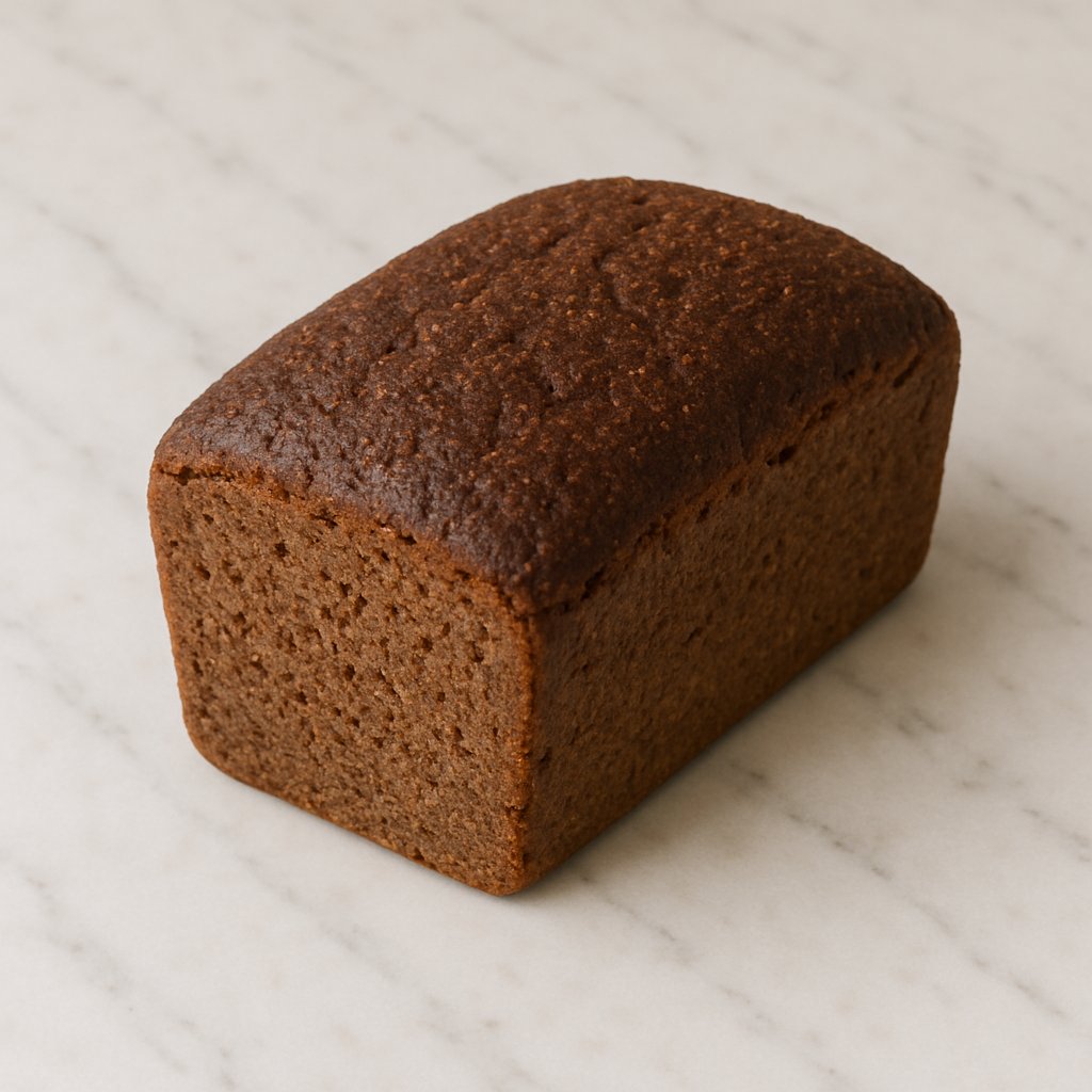 Mehrere Scheiben Roggenvollkornbrot auf einem Holzbrett