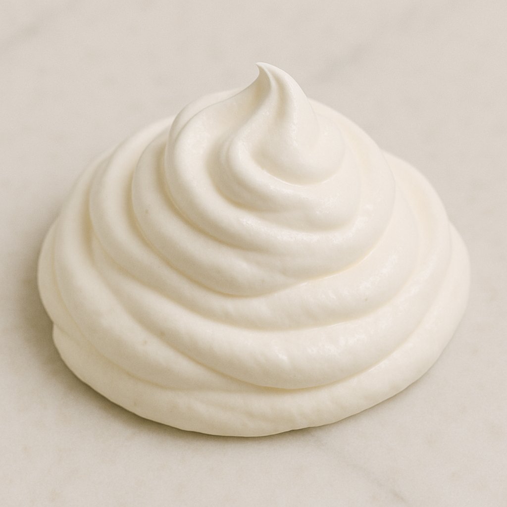 Schüssel mit frischer Sahne