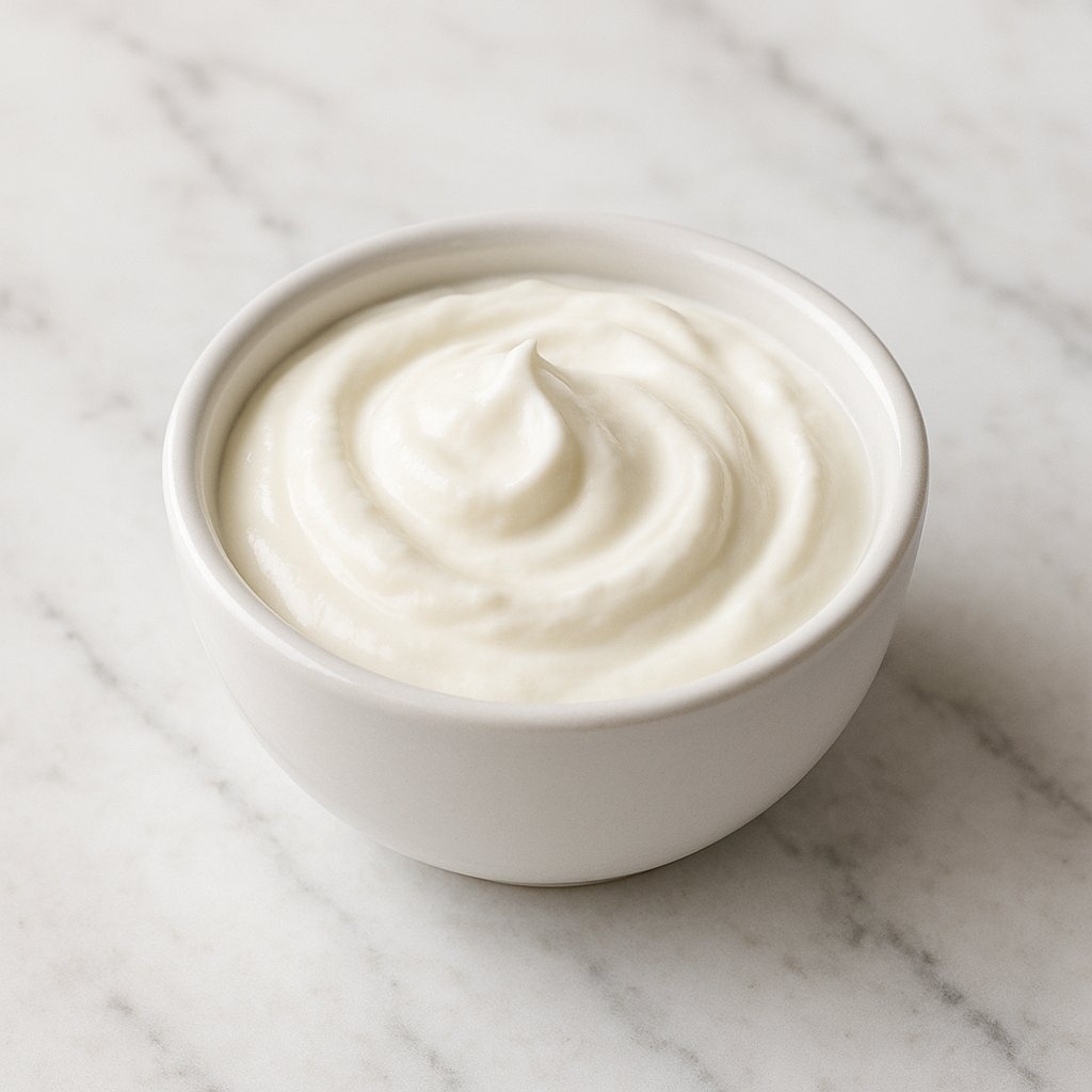 Schale mit cremigem Sahnejoghurt