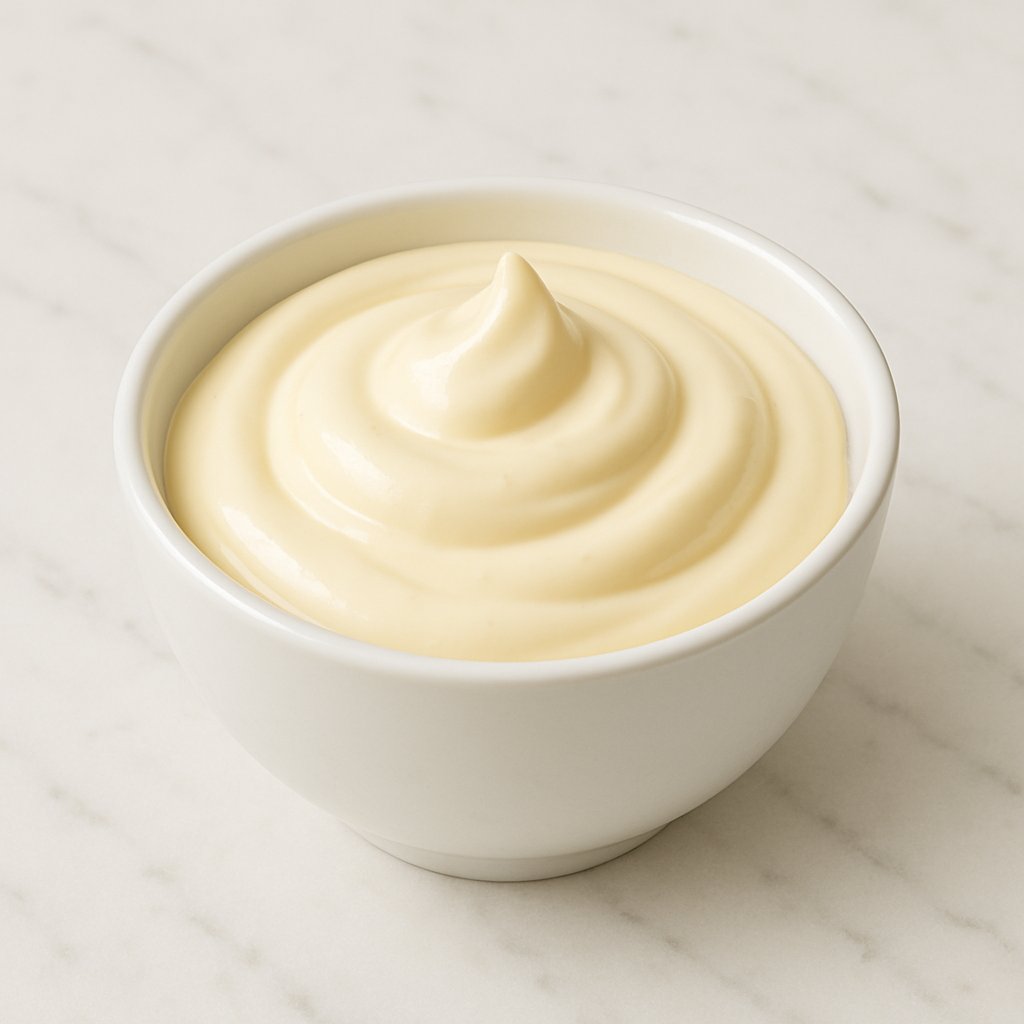 Schale mit Mayonnaise