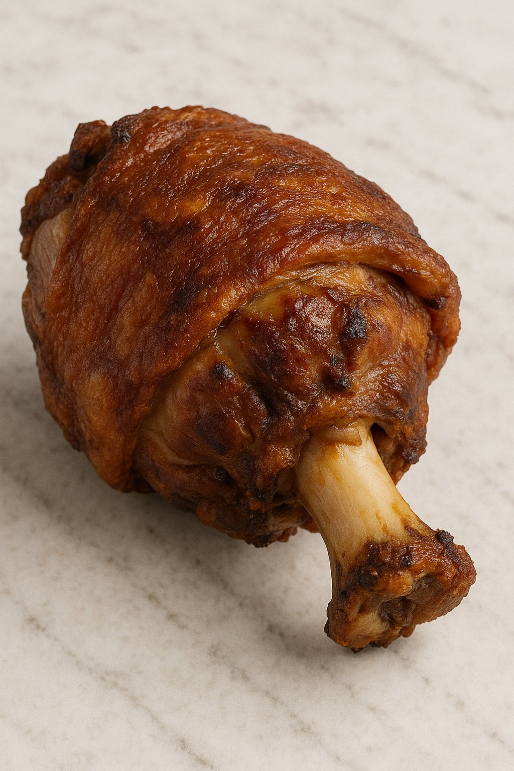 Gebratene Schweinshaxe auf einem Teller