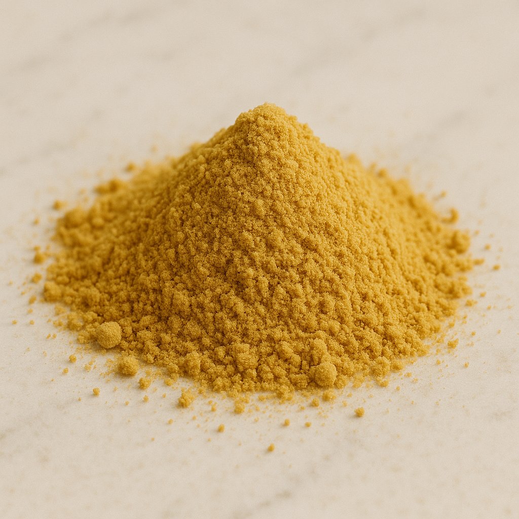 Schale mit Senfpulver