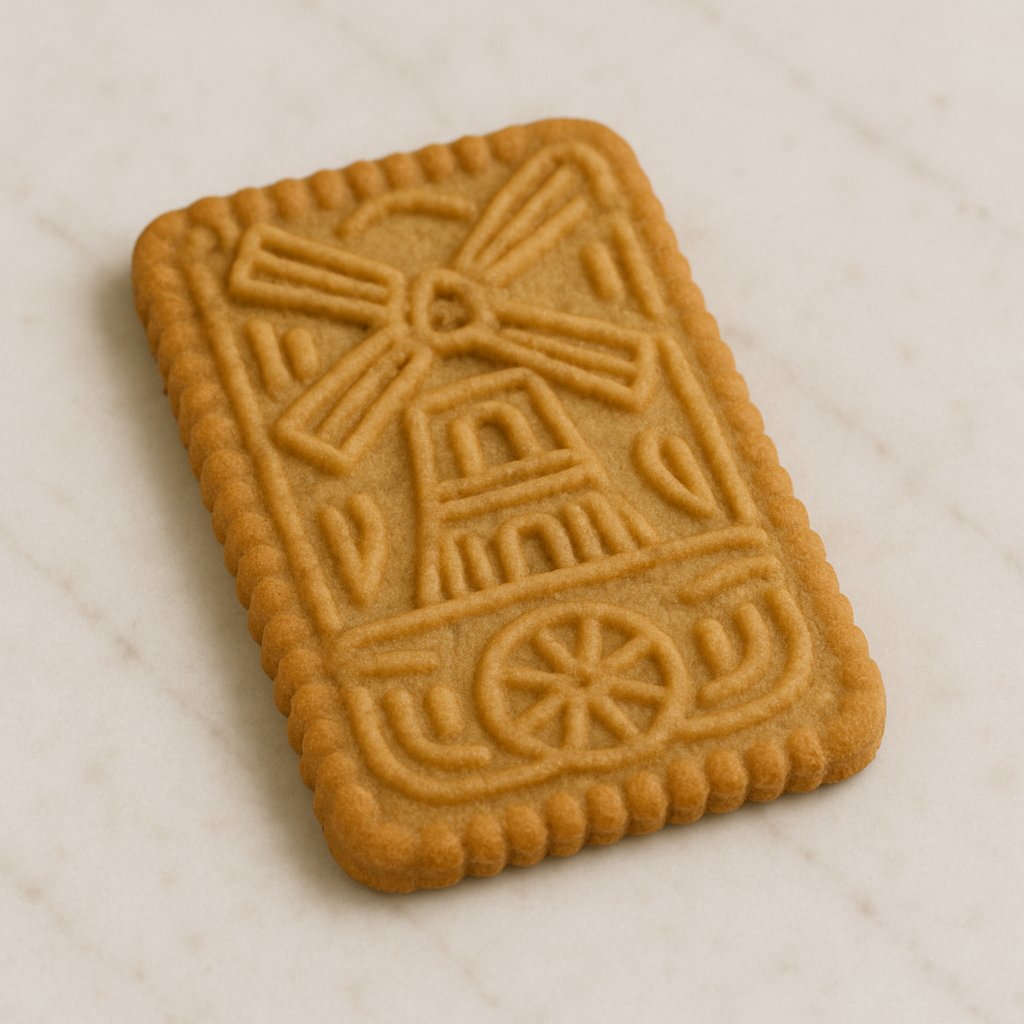 Mehrere Spekulatius-Kekse auf einem Teller