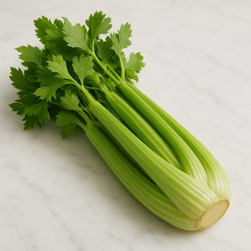 Stangensellerie auf einem Tisch