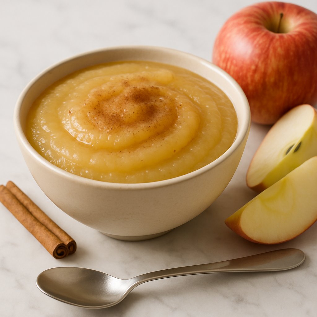 Schüssel mit Apfelmus