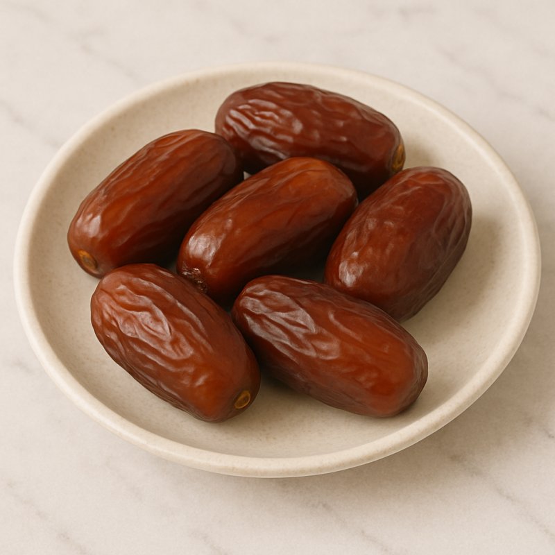 Getrocknete Datteln in Nahaufnahme