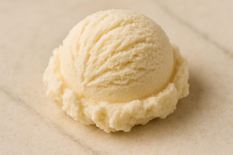 Schale mit cremiger Eiscreme