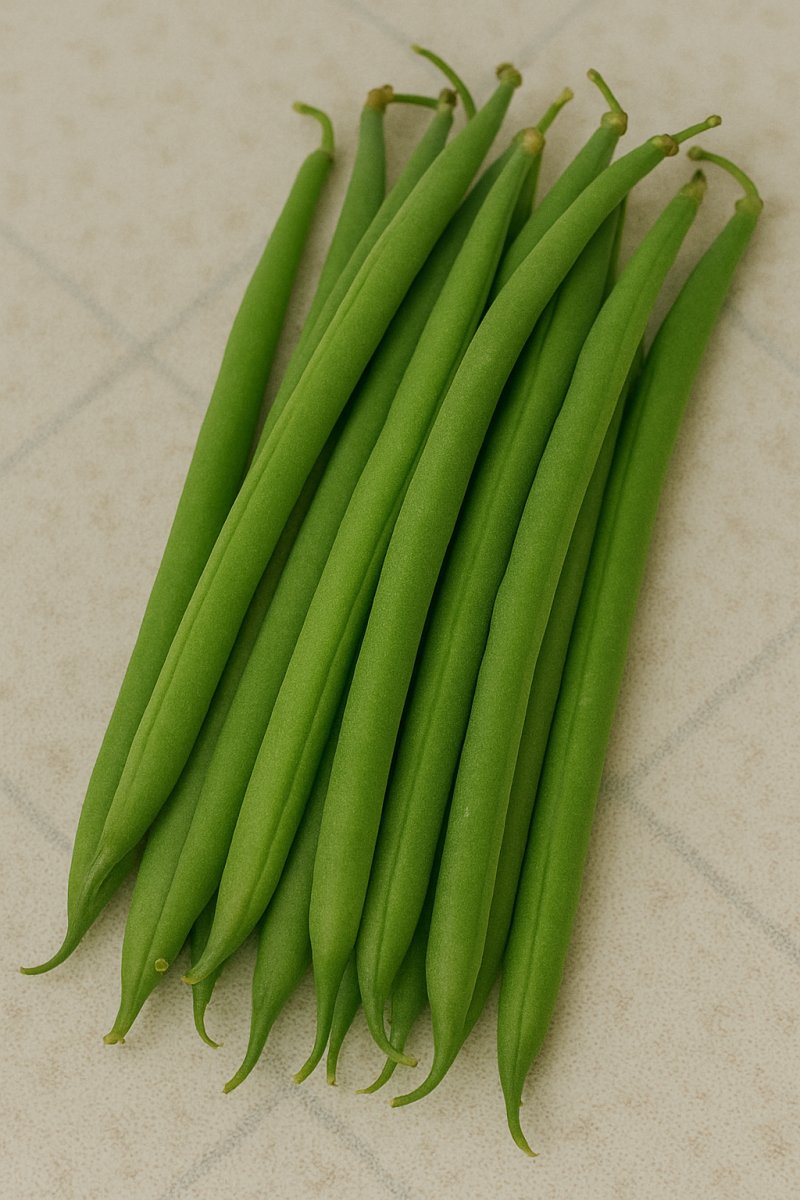 Frische grüne Bohnen