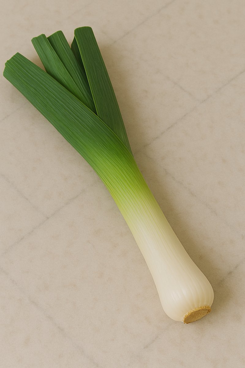Frischer Lauch, Porree-Stangen