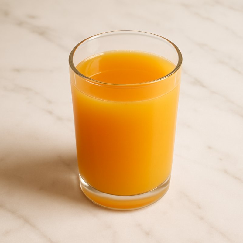 Glas mit gemischtem Fruchtsaft