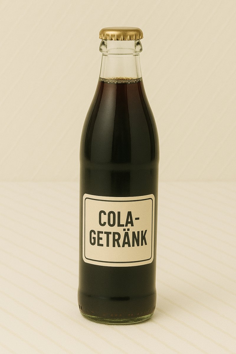 Glas Cola mit Eiswürfeln