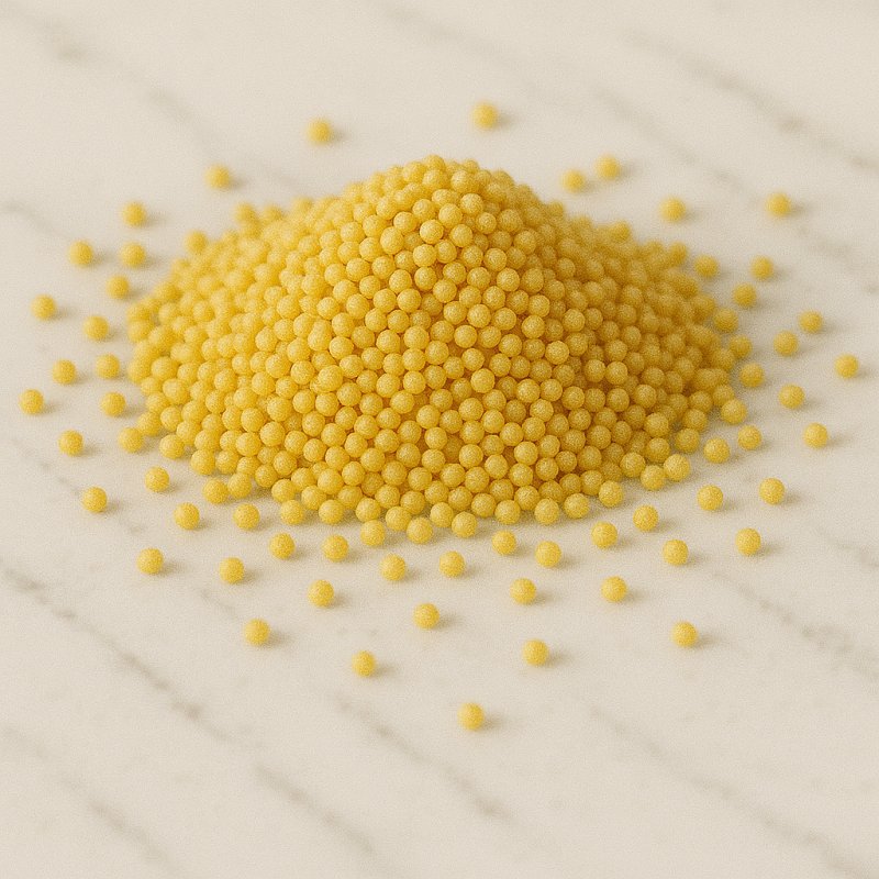 Goldgelbe Hirsekorner in einer Schale