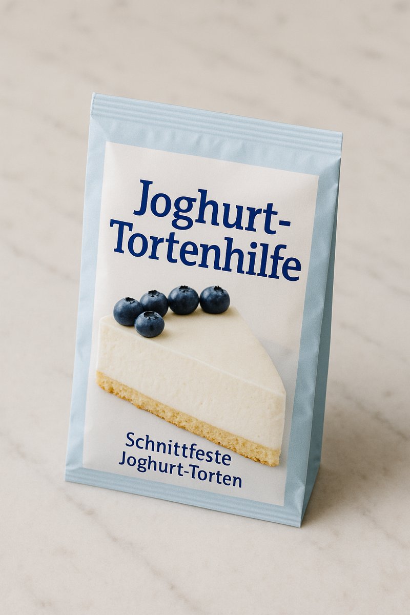 Packung Joghurt Tortenhilfe als Pulver
