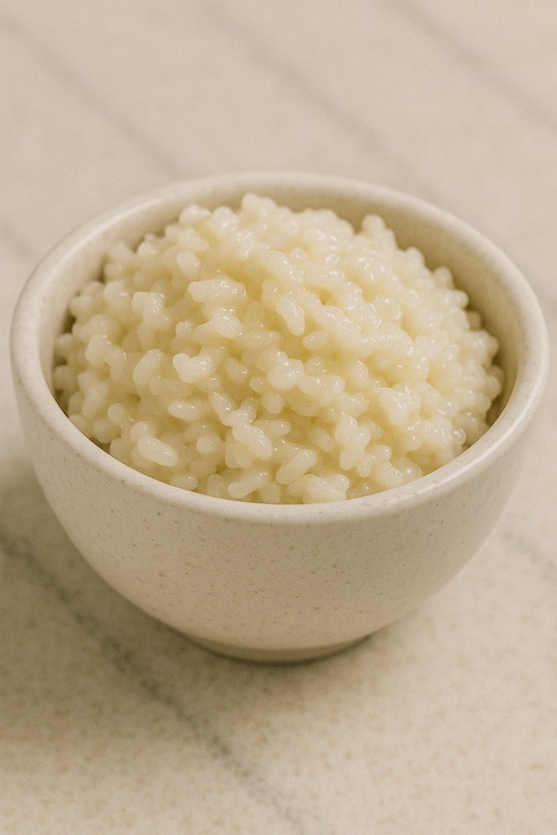 Schüssel mit cremigem Milchreis