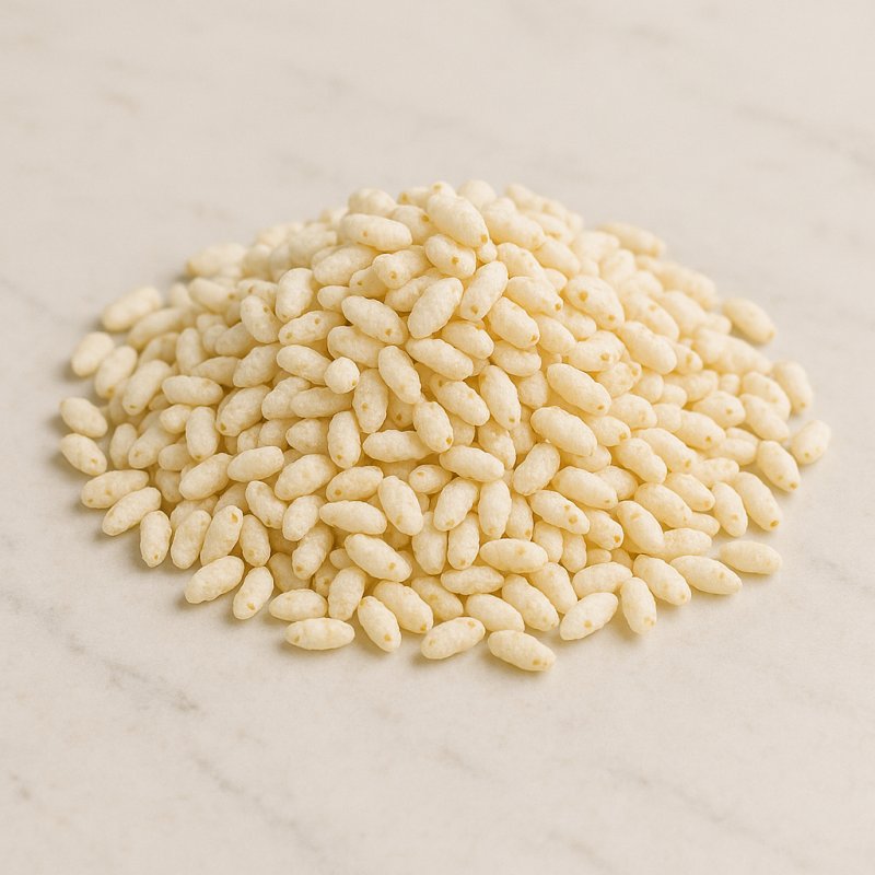 Eine Schale mit Puffreis