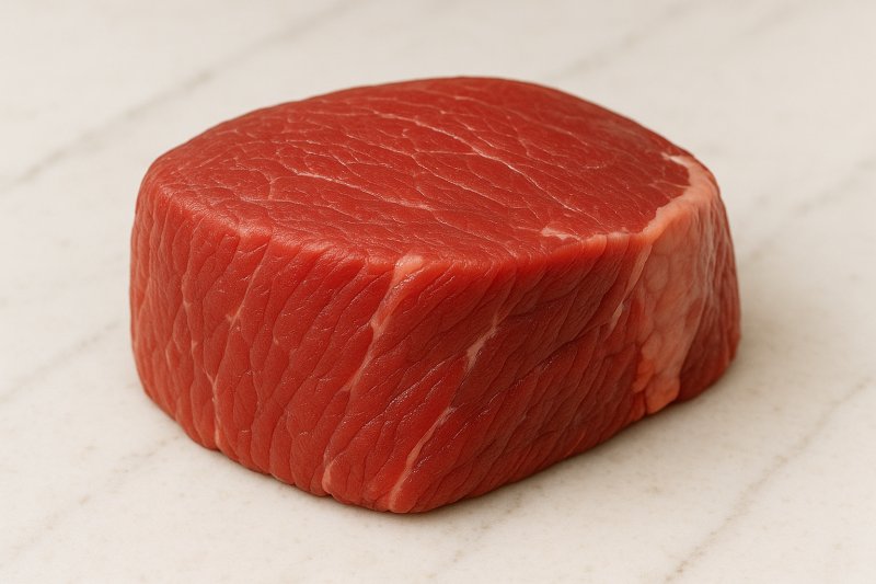 Rinderfilet auf einem Holzbrett