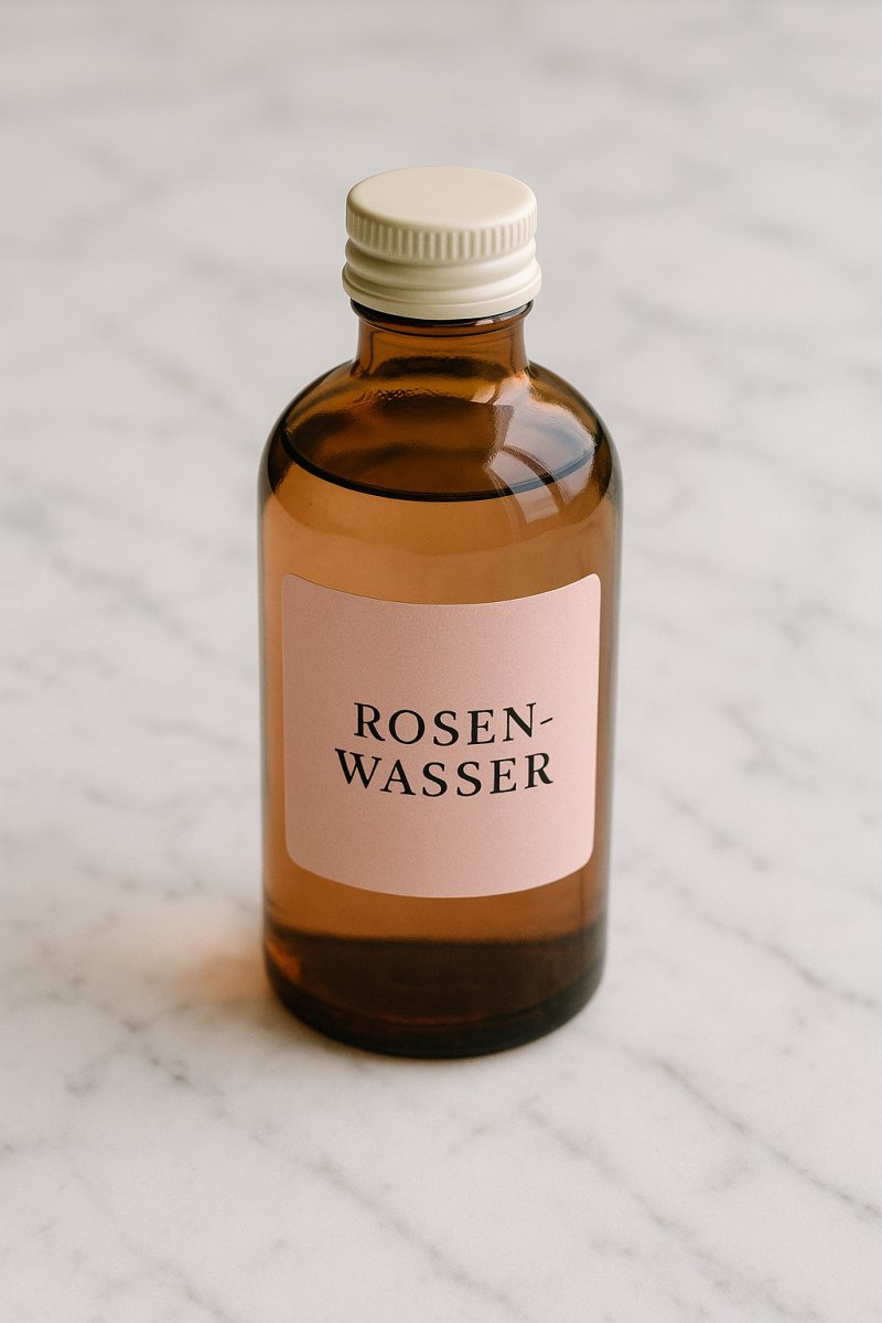 Ein Fläschchen Rosenwasser