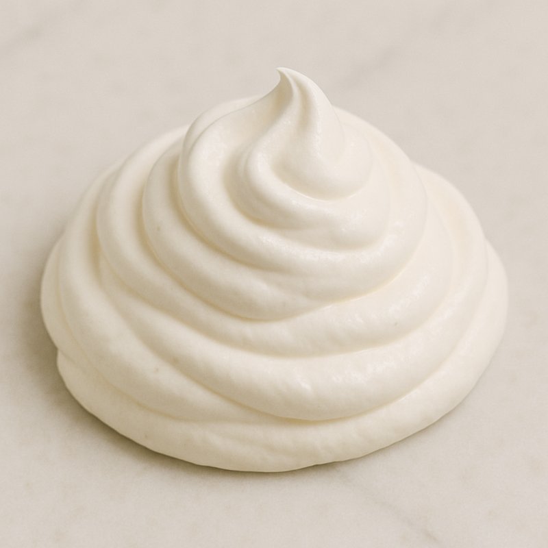 Schüssel mit frischer Sahne