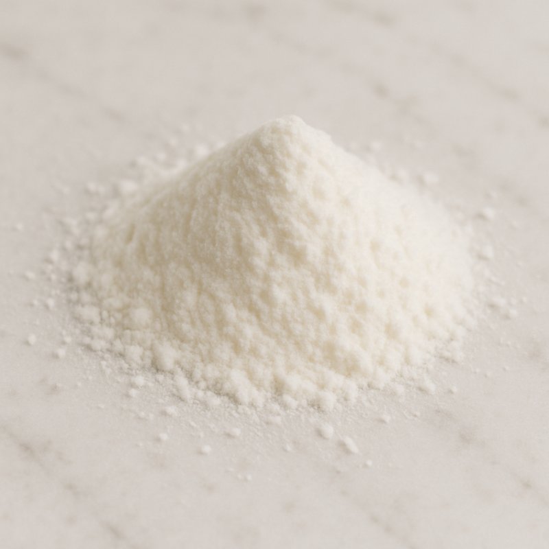 Pulverförmiges Sahnesteif in einer kleinen Schale