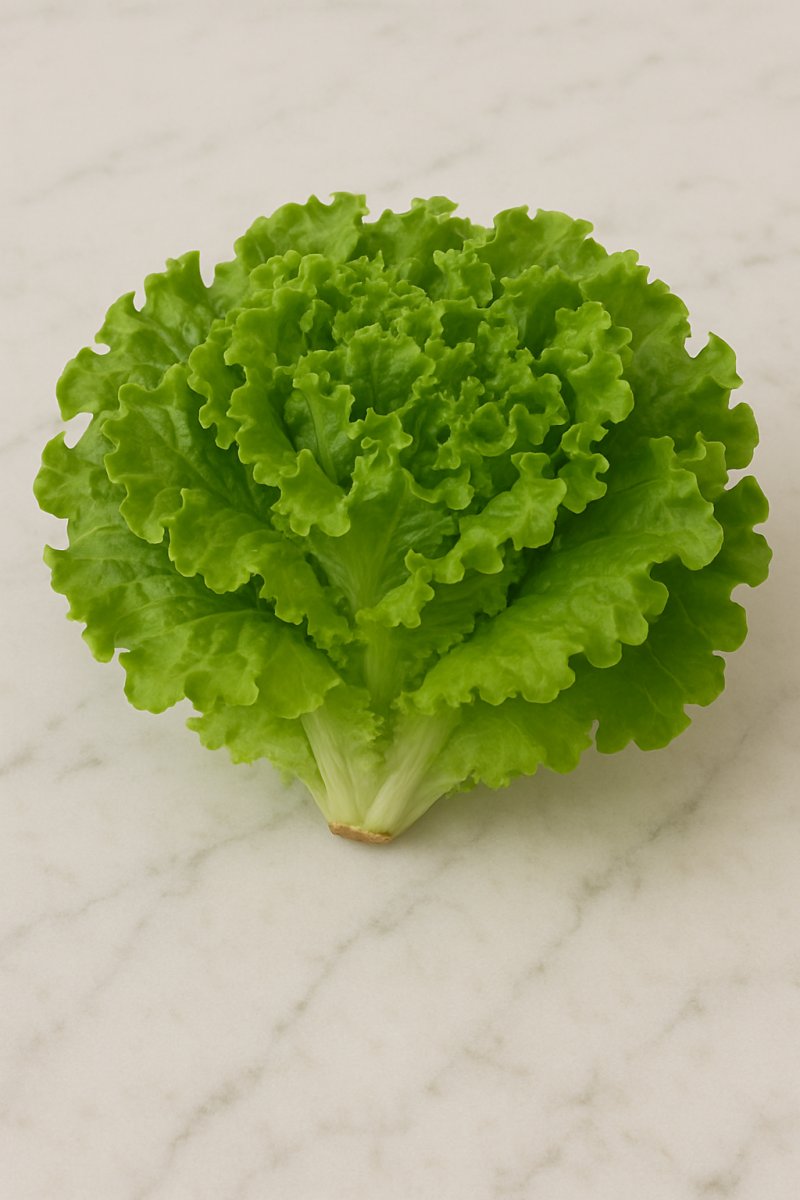 Frischer grüner Blattsalat auf einem Teller