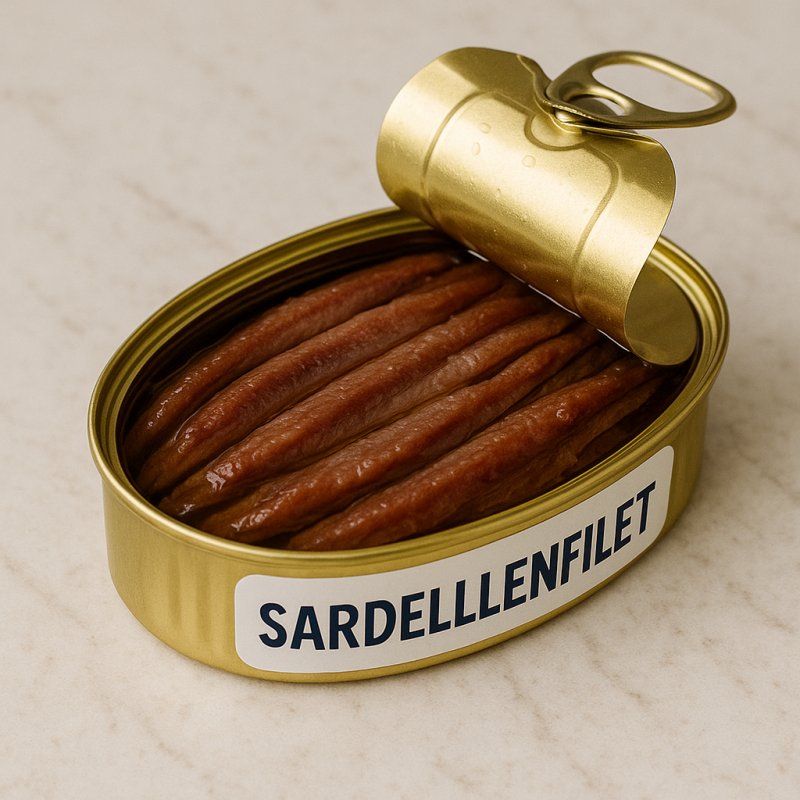 Sardellenfilets in Nahaufnahme