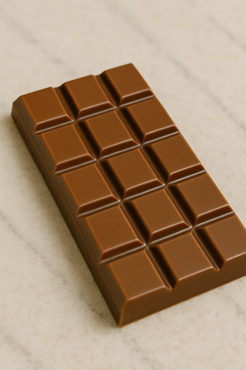 Tafel Schokolade in Stücke gebrochen