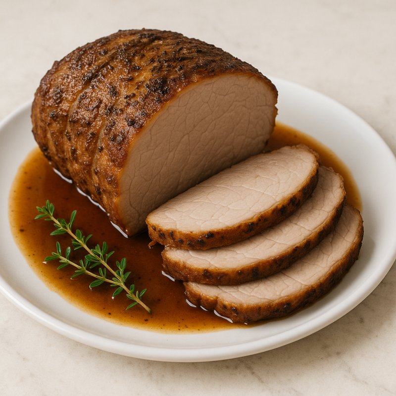 Schweinebraten als gebratenes Stück Schweinefleisch