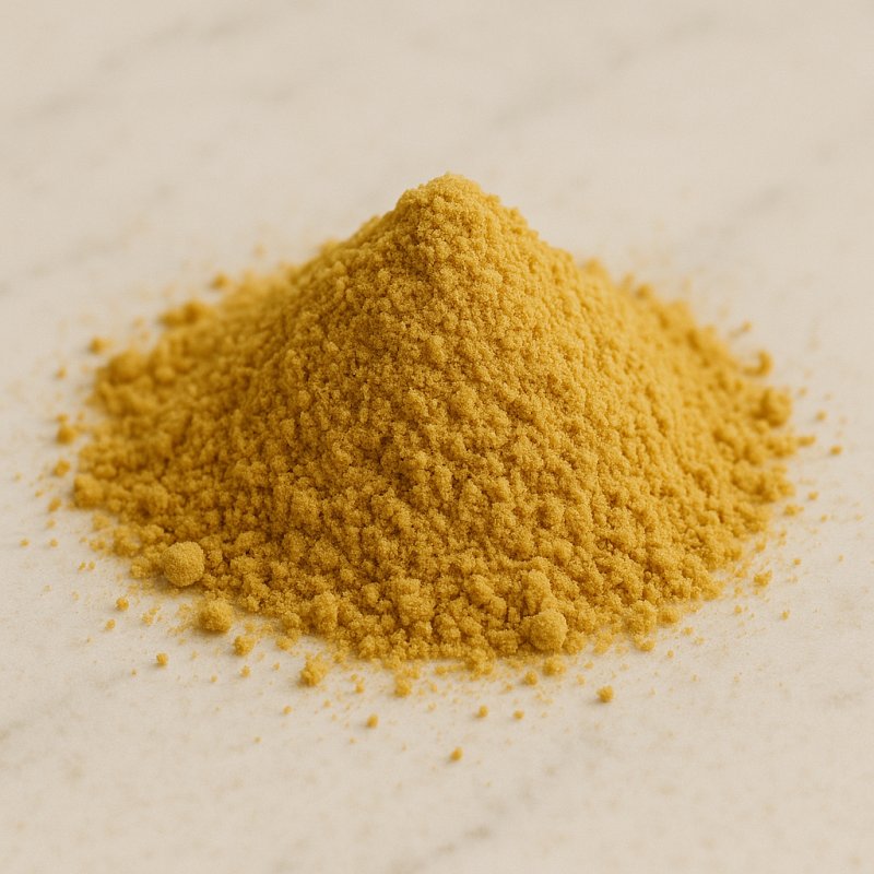 Schale mit Senfpulver