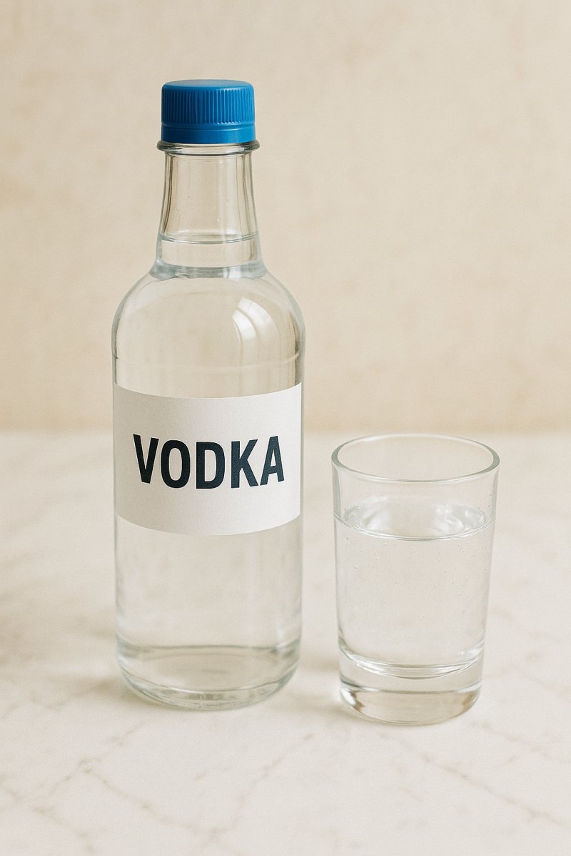 Klare Spirituose (Wodka) in einem Glas