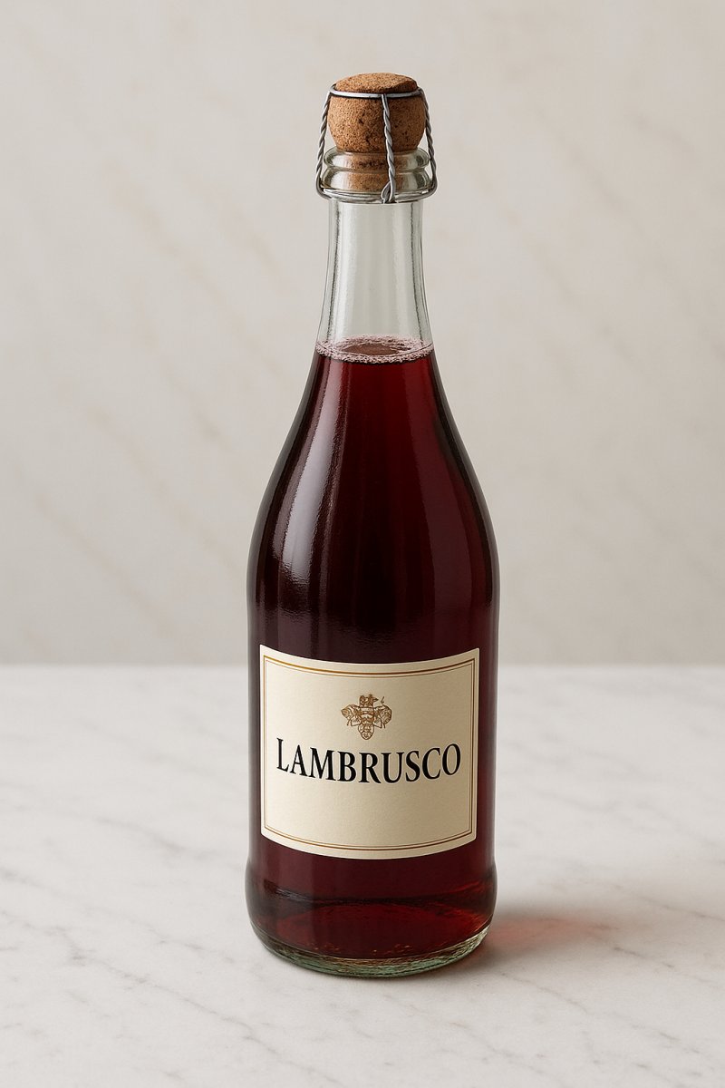 Ein Glas Lambrusco (italienischer Perlwein)