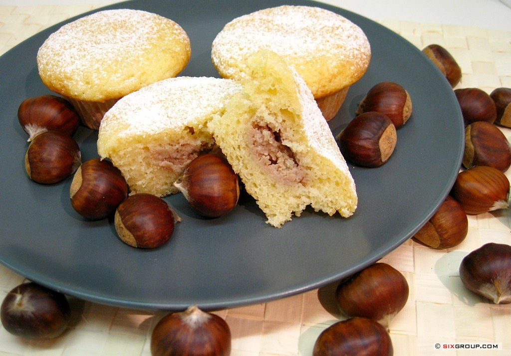 süss - cremig - Muffin mit Kastanienfüllung - www.backecke.com : Koch ...