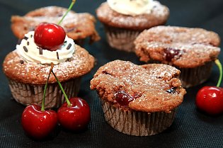 Schoko- Kirsch- Muffin