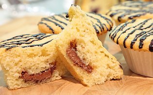 Schoko- Vanille- Muffin